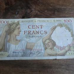 billet cent francs  sully / 20.2. 1941