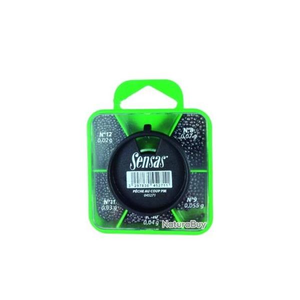 Boite plomb compet peche au coup 0.02G-0.03G.0.04G.0.055G.0.07G