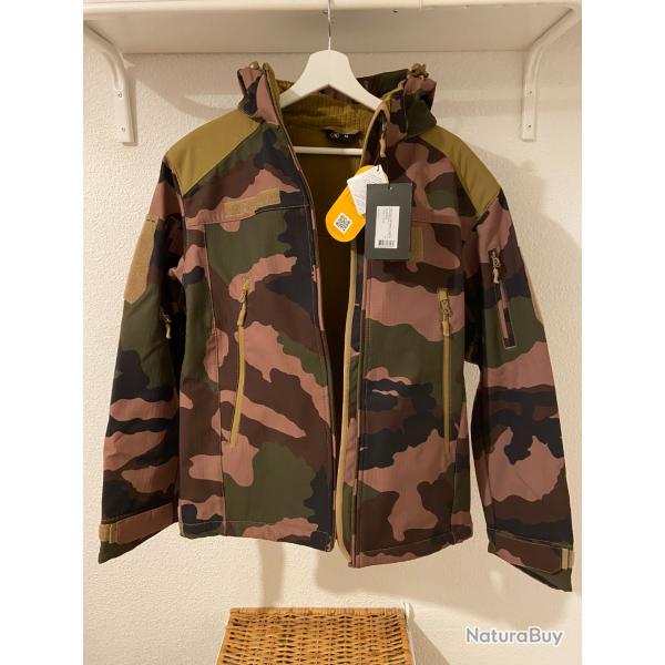 Veste blouson chasse tactique Softshell V2 FIGHTER - Camo CE - A10 Equipment