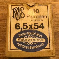 Balles 6,5X54 RWS