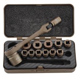 CLE A CLIQUET TACTIQUE 14 PIECES AVEC FINITION CERAKOTE ULTRA RESISTANTE