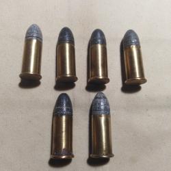 6 cartouches 320 bulldog 7m/m percussion centrale