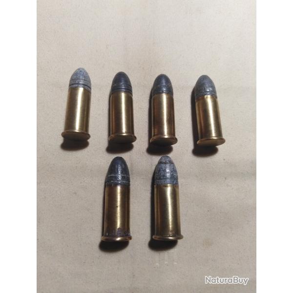 6 cartouches 320 bulldog 7m/m percussion centrale