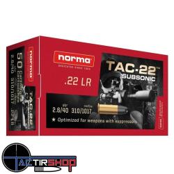 Norma TAC-22 Subsonic 22lr par 50