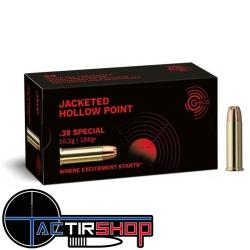 Munitions Geco 38 sp&eacute;cial JHP Hollow Point 158gr boite de 50