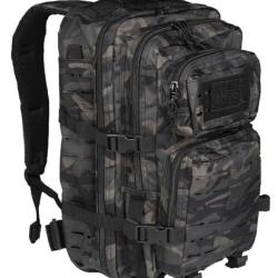 Sac &agrave; dos Militaire "PACK US" - Laser Cut - Black Camo