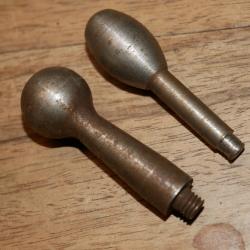 Paire de leviers de carabine scolaire ou de jardin (&agrave; vis)