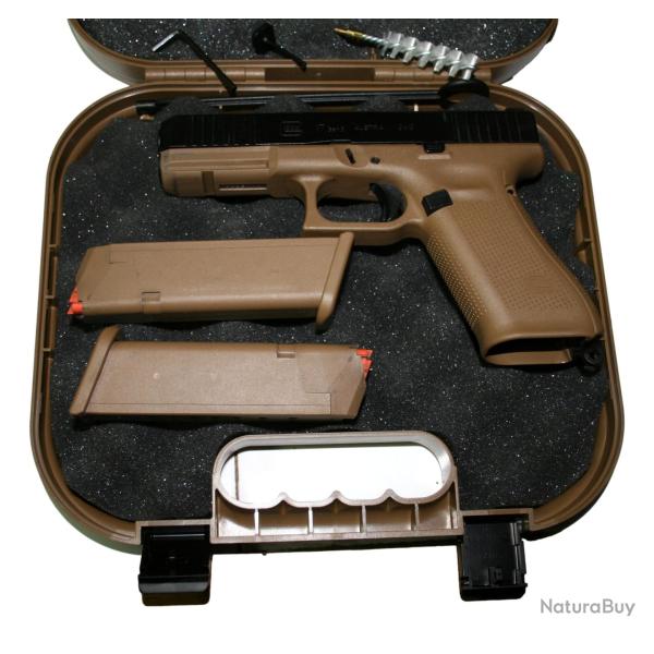 PISTOLET GLOCK 17 GEN 5 CAL 9X19 + CROSSE RONI + POINT ROUGE BUSHNELL *OCCASION*