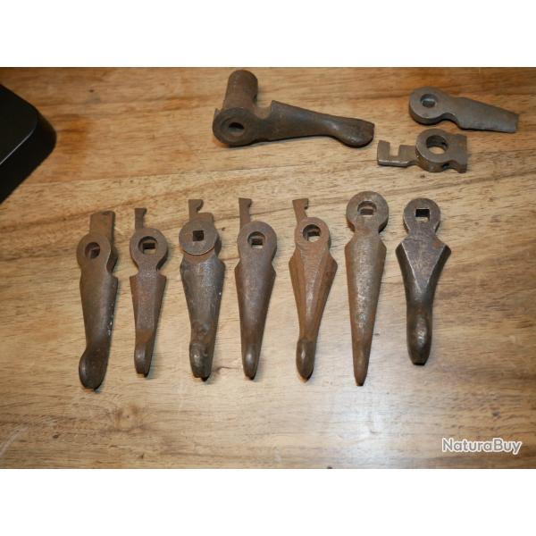 Lot d'�bauches de cl�s de verrouillage de Fusil de chasse