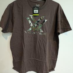 T-shirt Vortex marron