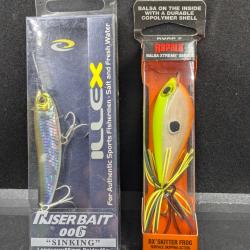 Lot 433 / Leurres ILLEX(UV) ET RAPALA BX (UV) / FISH AND FISHING.
