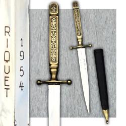 RARISSIME '' DAGUE DE VERTU FRANCAISE '' PIQUET 1954 POSTWW2 ORIGINAL