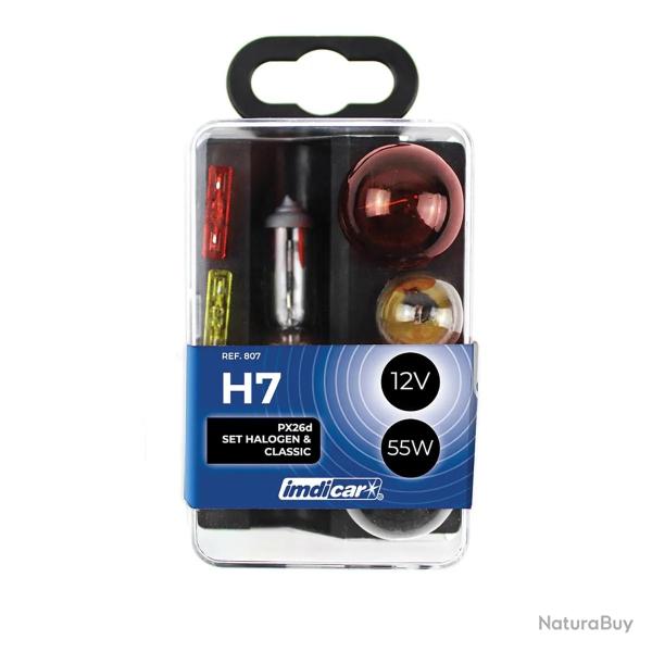 Coffret de Secours Ampoules H7 12V 55W pour Voiture