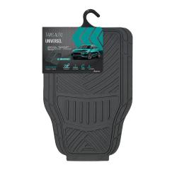 Lot de 4 Tapis de Voiture Olsen en PVC D&eacute;coupable - Protection Avant & Arri&egrave;re
