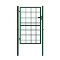 Portillon grillag&eacute; 1x1,5m maille 50mm vert avec serrure