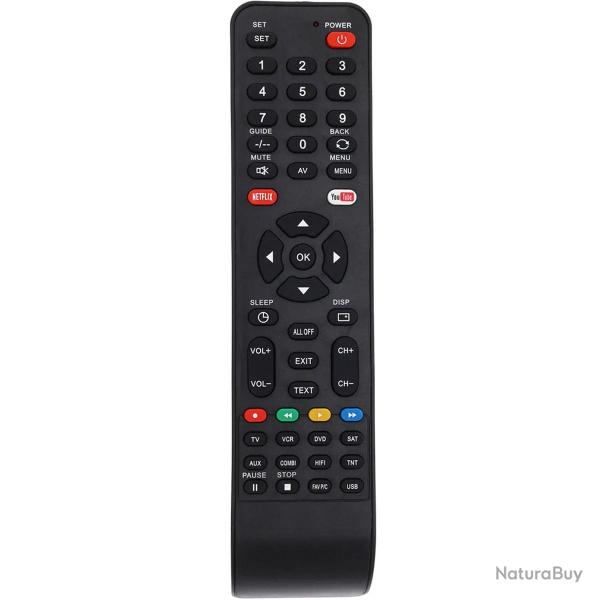 T�l�commande universelle 8 fonctions - Noire