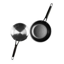 Po&ecirc;le Origin anti-adh&eacute;rente en acier inoxydable - &Oslash;24cm - Tous feux et four