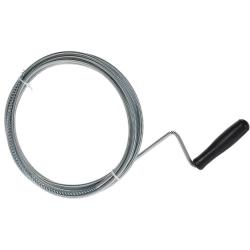 Furet de Nettoyage pour Canalisation 3m - M&eacute;tal avec Poign&eacute;e