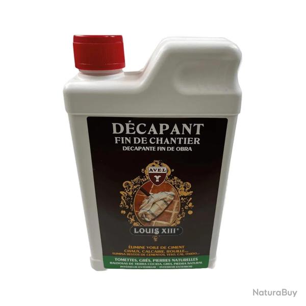 D�capant fin de chantier 1L - Avel - Sans acide chlorhydrique