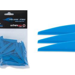 Lot de 100 plumes Avalon pour fl&egrave;che Hybrid Bleu