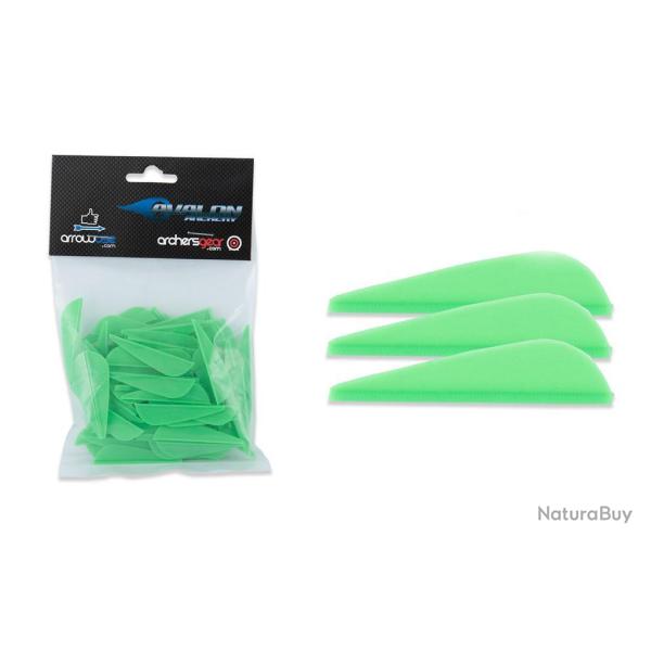 Lot de 100 plumes Avalon pour fl�che Hybrid Vert