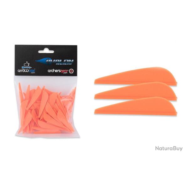 Lot de 100 plumes Avalon pour fl�che Hybrid Orange