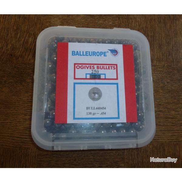 250 Balles poudre noire cal.44 (.454) neuf