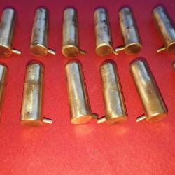 Lot 12 Cartouches longues 7MM Broche &agrave; Blanc Fabrication Gevelot