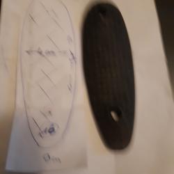 Plaque  de couche  pour fusil.numerau  16