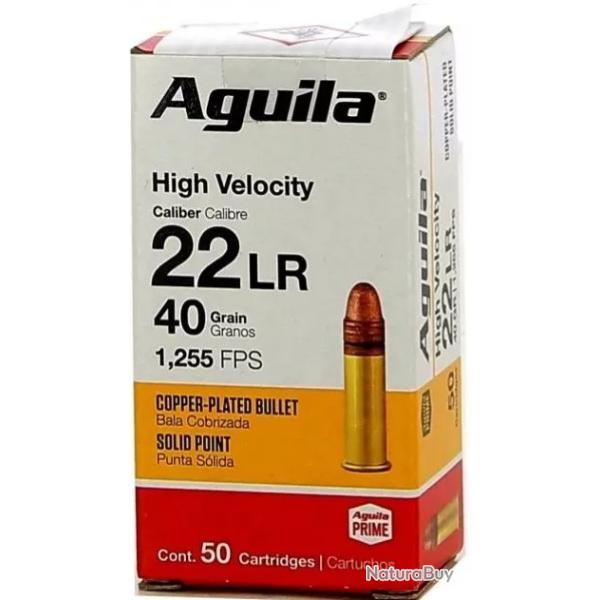 Cartouches HV Aguila 22LR (5x50)