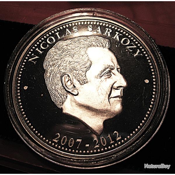 medaille "Nicolas Sarkosy" diametre 40 mm 31 grs