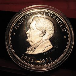 medaille "Gaston Doumergue" diametre 40 mm 31 grs