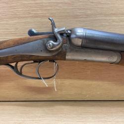 Fusil juxtapos&eacute;s calibre 12 chiens ext&eacute;rieur 1 �  prix de r&eacute;serve  !