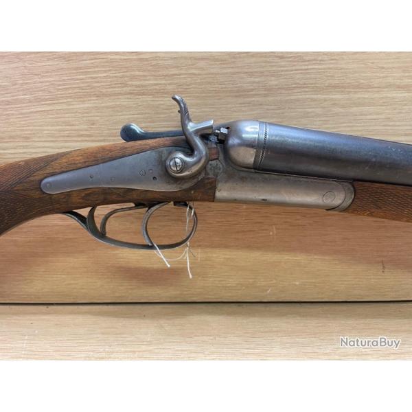 Fusil juxtapos�s calibre 12 chiens ext�rieur 1 �  prix de r�serve  !
