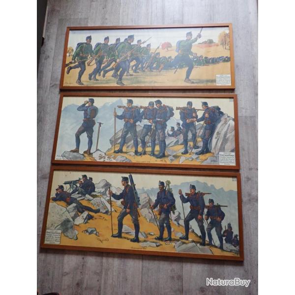 2 Affiches Mobilisation 1914 Suisse. Chocolat Cailler