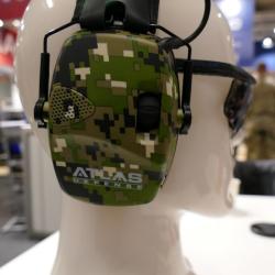 CASQUE ANTIBRUIT ACTIF DE PROTECTION SONGUARD Camouflage Woodland Pixel