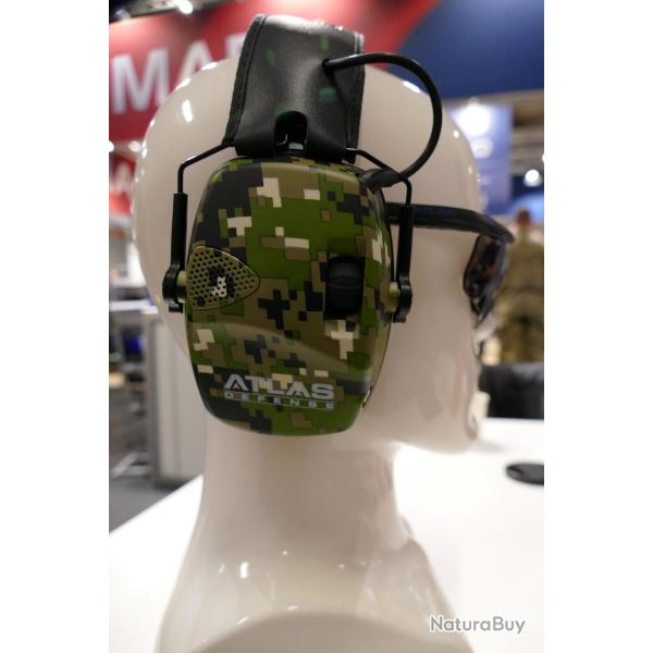 CASQUE ANTIBRUIT ACTIF DE PROTECTION SONGUARD Camouflage Woodland Pixel