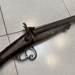 Ancien fusil de chasse &agrave; broche st Etienne