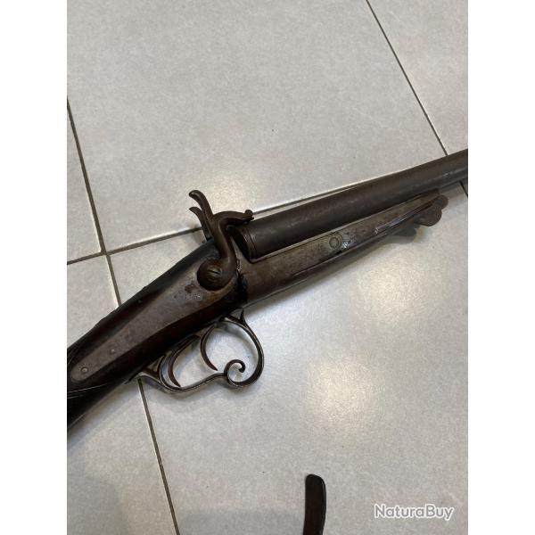 Ancien fusil de chasse � broche st Etienne