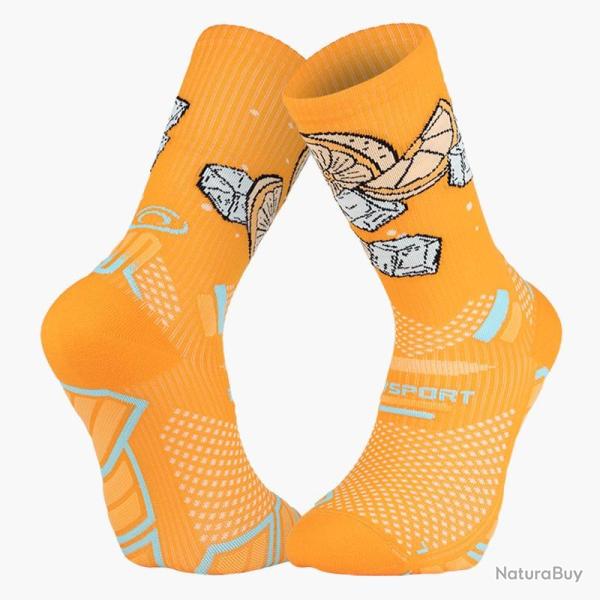 Chaussette de Course BV SPORT "Trail Ultra Nutrisocks - Spritz" 36 - 38 Orange