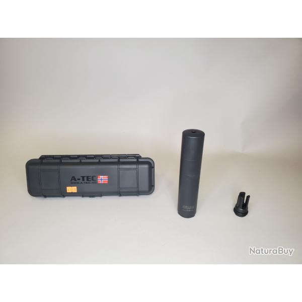 mod�rateur de son ATEC 40-4 + cache flamme cal 30  M14/1  ak47 .  308 7.62 300 aac blk..