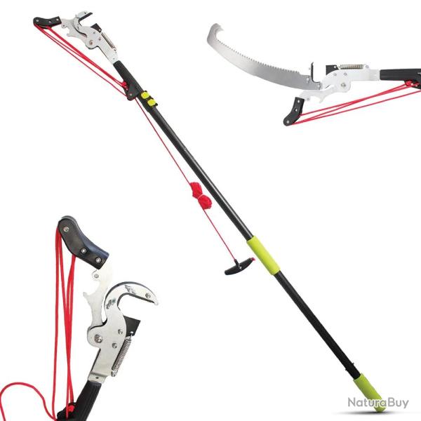 �chenilloir t�l�scopique Strong&Easy - Coupe branches jusqu'� 4,25 m avec scie int�gr�e