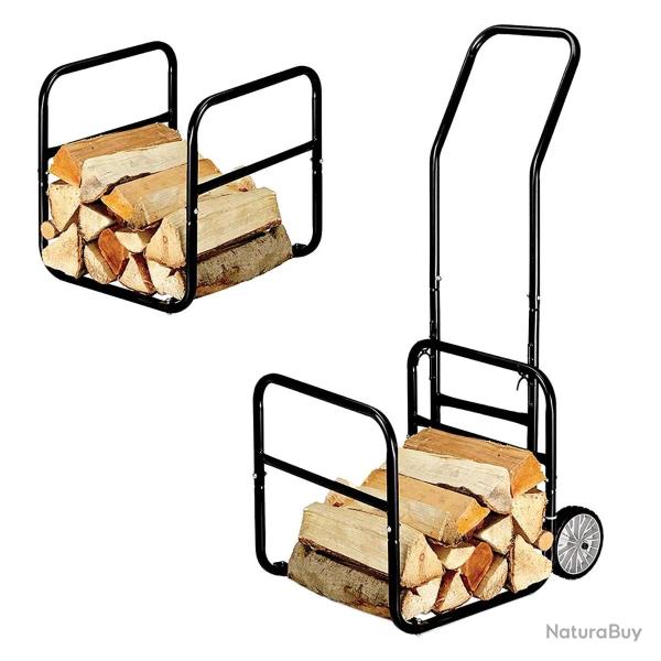 Chariot porte-b�ches 2 en 1 amovible - Charge 50 kg - 114x62x44 cm