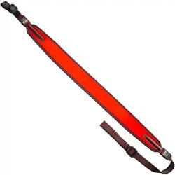 Bretelle nighelo n&eacute;opr&egrave;ne orange pour fusil