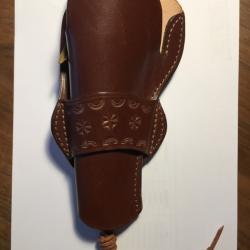 Holster western cuir gaucher