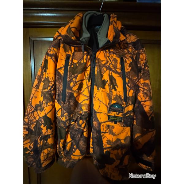 VESTE DE CHASSE CAMO ORANGE SPORTCHIEF
