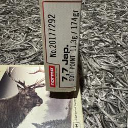 MUNITIONS CALIBRE 7,7X58 JAP (ARISAKA)