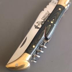 ANCIEN COUTEAU LAGUIOLE, ROSSIGNOL PARAPLUIE &Agrave; L'&Eacute;PREUVE, THIERS, XX&egrave;me, manche STAMINA, guilloch&eacute;