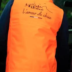 Softshell sans manche Chasse Tricolore Orange