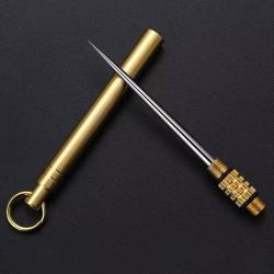 Titanium Outdoor EDC Portable Kubotan D&eacute;fense Porte cl&eacute; Cure dents